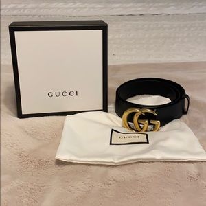 Gucci Belt 
Leather belt with Double G buckle